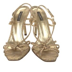 Dolce & Gabbana Glittering Gold Heels